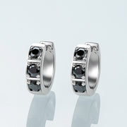 S925 silver moissanite ear clips, view 2 - MRSLM