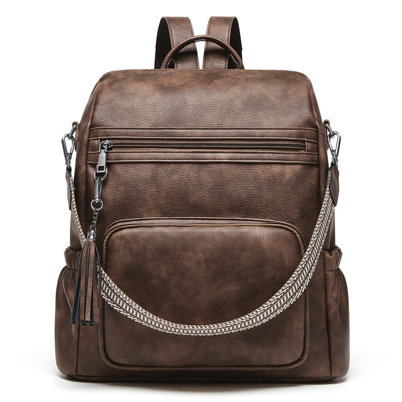 Retro women's casual laptop backpack, view 5 - MRSLM