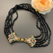 ball bow fashion necklace, view 4 - MRSLM