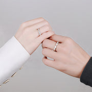 couple sterling silver ring his and hers - MRSLM