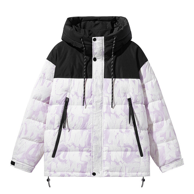 loose white duck down jacket, view 5 - MRSLM