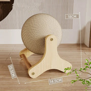 cat scratching ball toy, view 9 - MRSLM