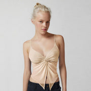 Mesh patchwork crop top, view 12 - MRSLM