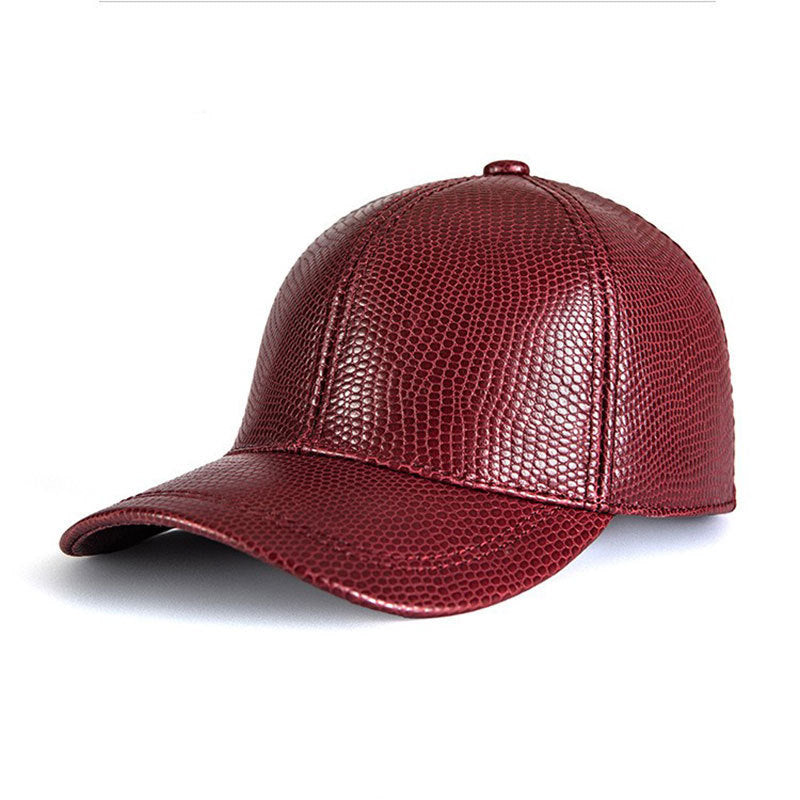 genuine leather baseball cap, view 10 - MRSLM