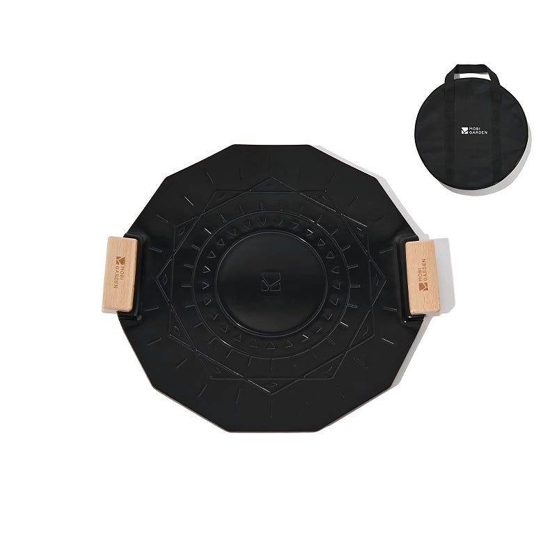 non-stick aluminum camping frying pan, view 2 - MRSLM