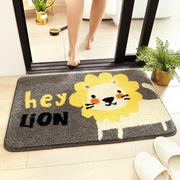 Cartoon flocking non-slip bathroom mat, view 2 - MRSLM