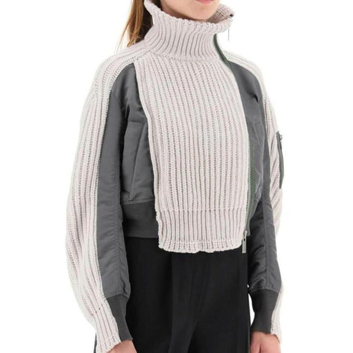 women's rib knit jacket - MRSLM