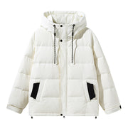 white duck down loose casual coat, view 7 - MRSLM