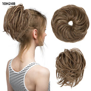 fluffy curly hair bun chignon, view 14 - MRSLM