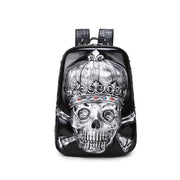 women's skull punk backpack, view 4 - MRSLM