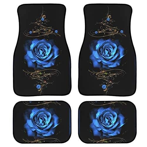 Red rose printed all-weather car floor mats, view 11 - MRSLM