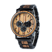 men's wooden luminous watch, view 4 - MRSLM