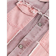chic patchwork denim jacket for women, view 6 - MRSLM