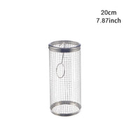 Stainless steel rolling BBQ basket, view 3 - MRSLM