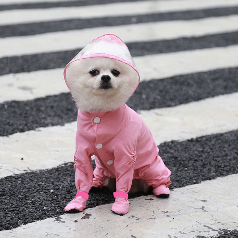 waterproof dog raincoat, view 7 - MRSLM