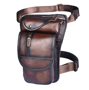 Retro casual leather messenger bag, view 7 - MRSLM