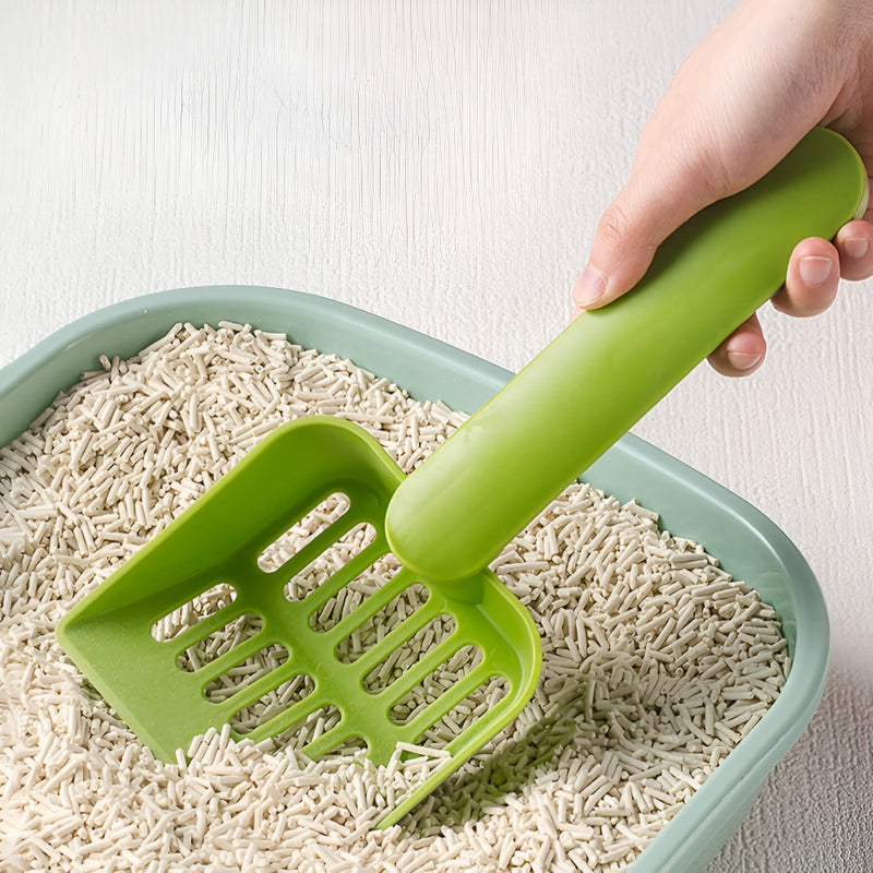 plastic cat litter scoop with self-cleaning base, view 5 - MRSLM