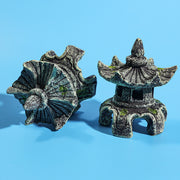 resin ancient pavilion aquarium decoration, view 6 - MRSLM