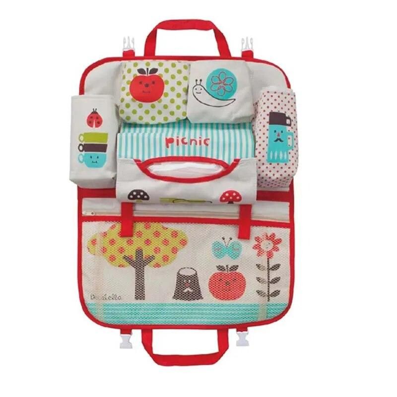 Large car seat back organizer for kids, view 3 - MRSLM