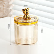 Luxury acrylic cotton pad and swab organizer, view 8 - MRSLM