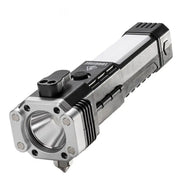 4-in-1 usb charging flashlight with safety hammer - MRSLM