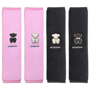 plush cartoon bear seat belt pad, view 9 - MRSLM