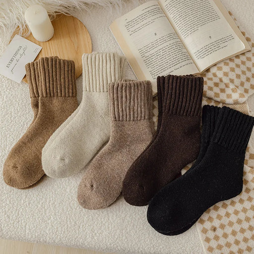 Women's winter thick wool low tube socks - MRSLM