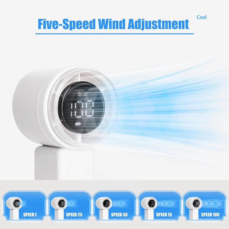 USB rechargeable handheld fan, view 5 - MRSLM
