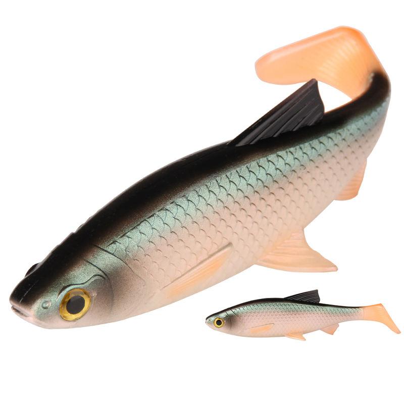 3D river roach paddle tail fishing lure, view 5 - MRSLM