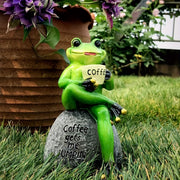 resin frog statue, view 4 - MRSLM