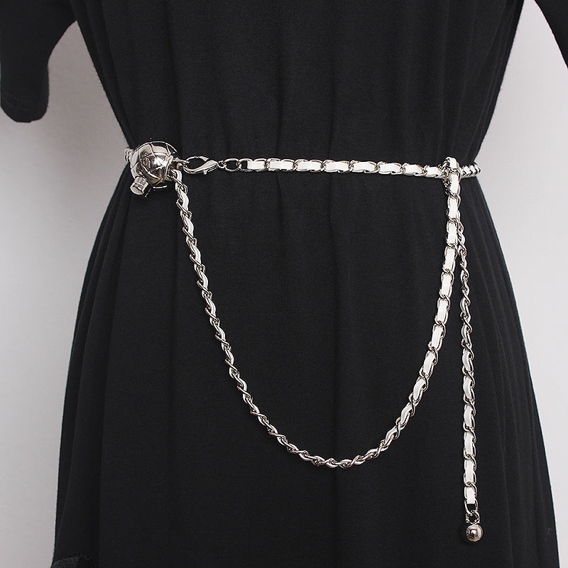 golden ball waist chain belt, view 4 - MRSLM
