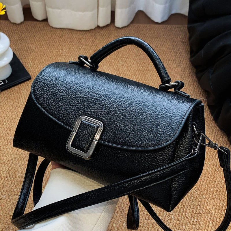 simple PU shoulder crossbody bag, view 4 - MRSLM