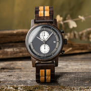 Men's wood sports watch, view 3 - MRSLM
