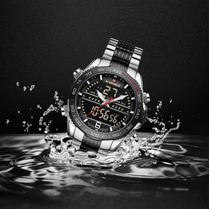 men's multifunction stainless steel watch - MRSLM