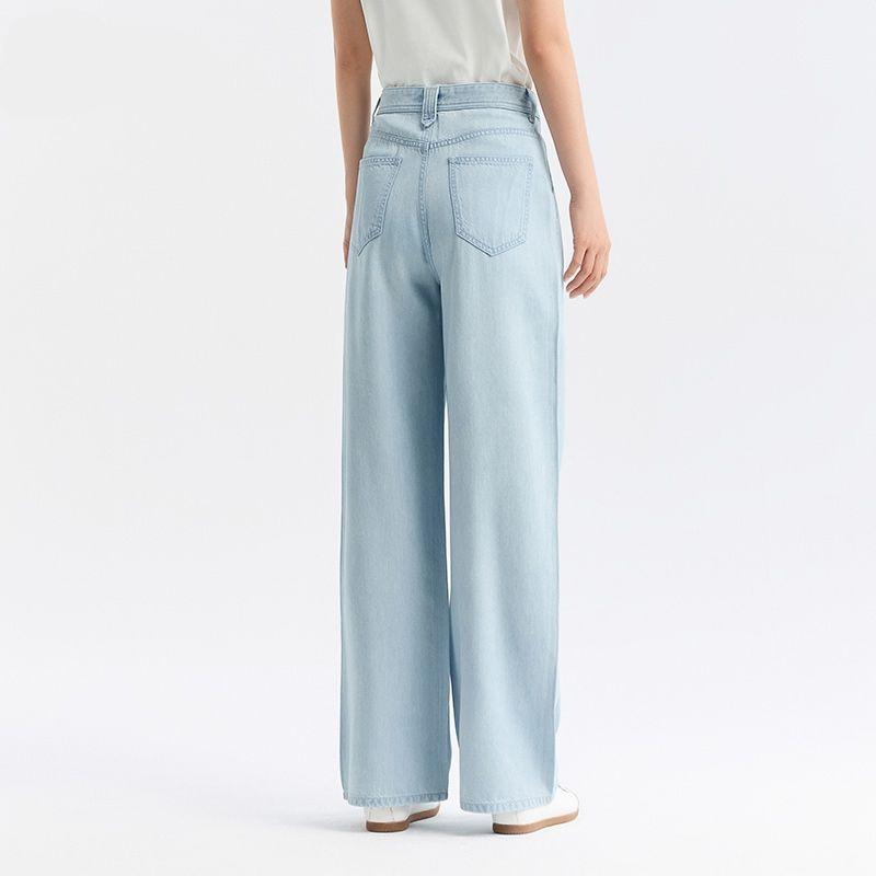 women's high-waisted wide-leg jeans, view 4 - MRSLM