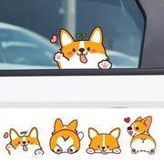 corgi dog pvc car sticker, view 6 - MRSLM