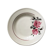 retro rose ceramic plate, view 3 - MRSLM