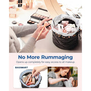 portable waterproof drawstring cosmetic bag, view 6 - MRSLM