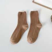 Retro solid color cotton socks, view 11 - MRSLM