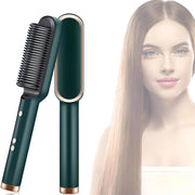 2-in-1 ionic hair straightening brush and curling iron, view 6 - MRSLM
