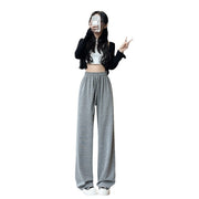 Women's high-waist knit wide-leg pants, view 5 - MRSLM