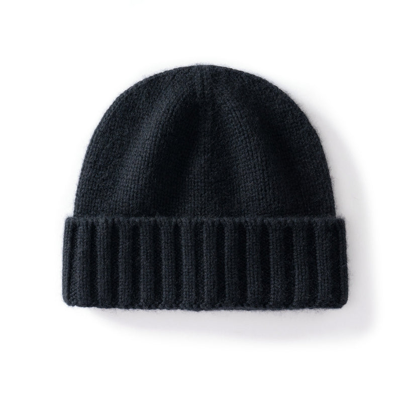 Thick cuffed knit beanie unisex, view 3 - MRSLM