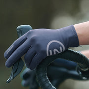 Fleece-lined touch screen riding gloves, view 5 - MRSLM