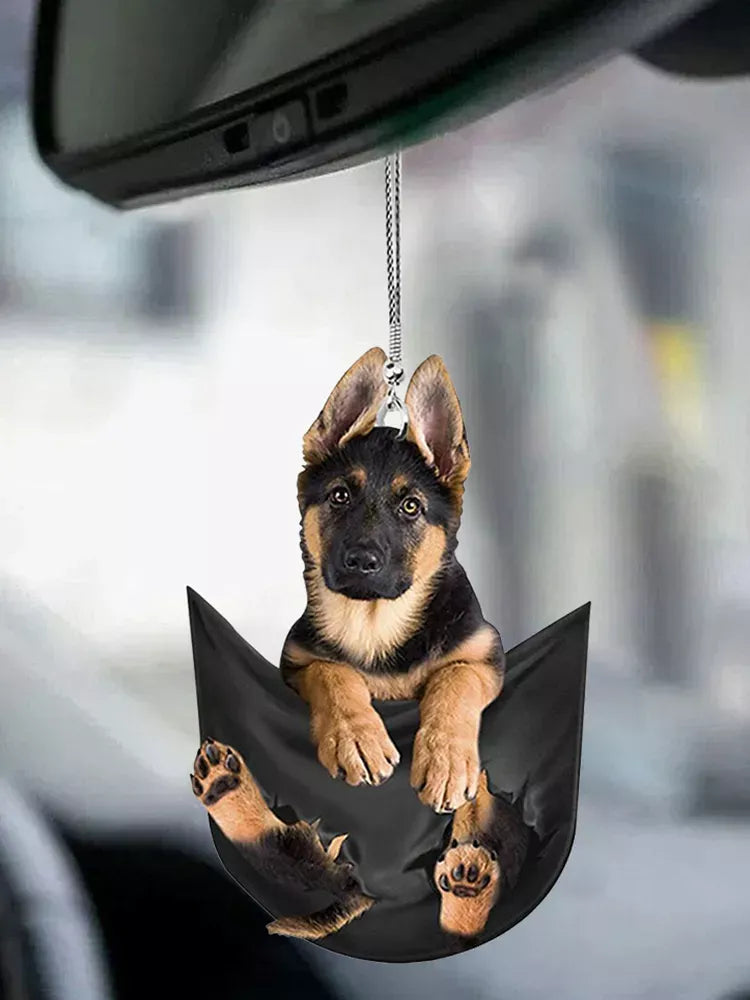 mini puppy car pendant - MRSLM