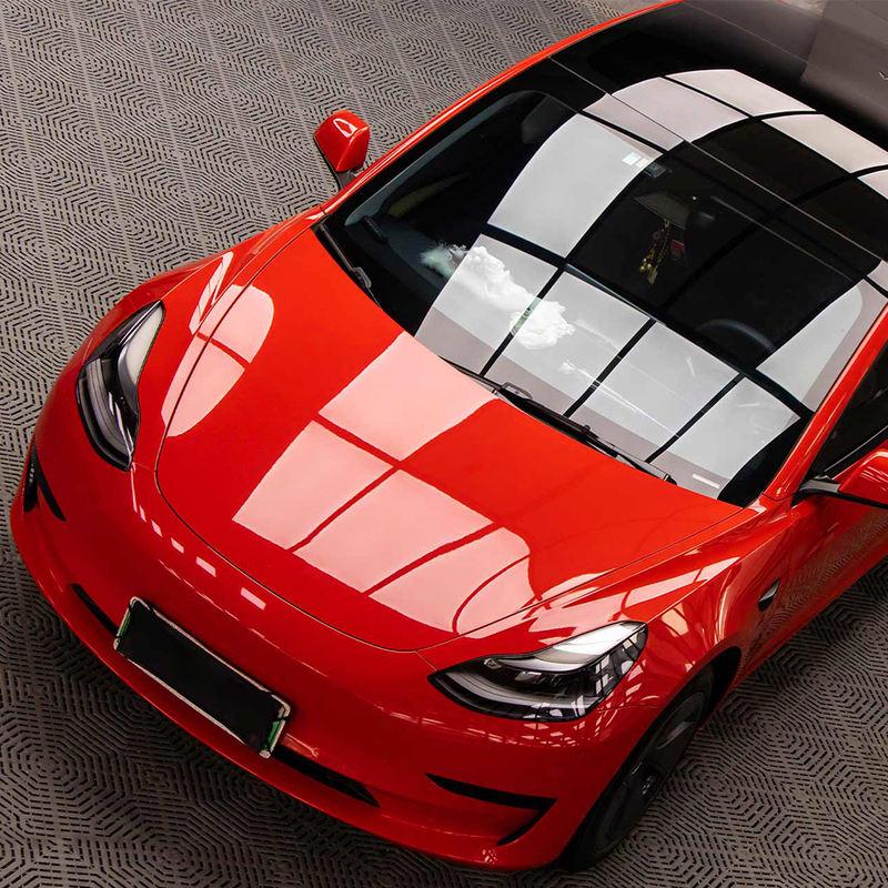 ultra glossy red car vinyl wrap film - MRSLM