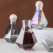 Glass carafe set with wood lid, view 14 - MRSLM
