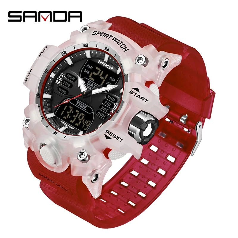 Dual display sports watch for men, view 11 - MRSLM