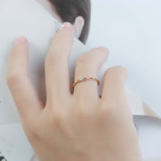 s925 sterling silver cross zircon ring - MRSLM