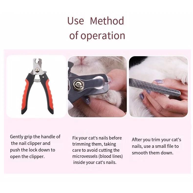 stainless steel pet nail clippers, view 12 - MRSLM