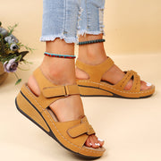 summer canvas wedge sandals, view 2 - MRSLM